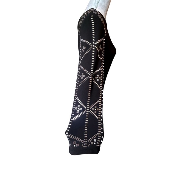 Frank Lyman Black Sheath Dress Embellished 3/4‎ Sleeve Career Cocktail 8 - Picture 10 of 12